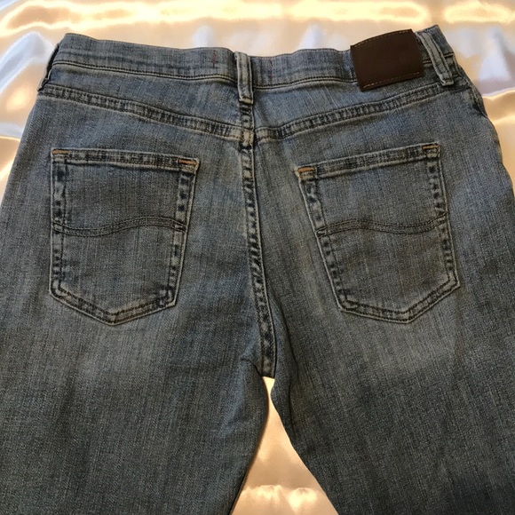 Lee Straight Leg Washed Blue Jeans - Picture 2 of 9